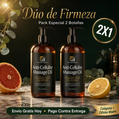2X1 NaturalLift™ Colageno | Aceite Corporal Reafirmante Anticelulitis 480ml