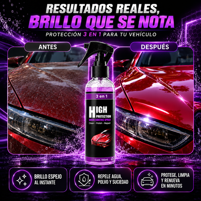 2x1 High Protection™ | Protector Automotriz 3en1 con Brillo Espejo