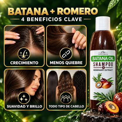 Crece Tu Cabello Más Fuerte — Shampoo De Batana OFERTA 2X1