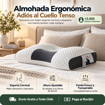 Almohada Ergonómica – Adiós al Cuello Tenso