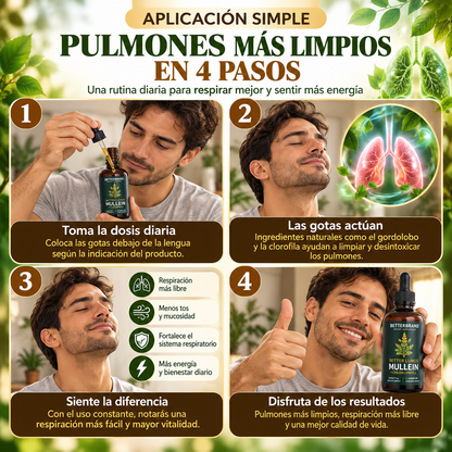 🌿 Betterbrand Gordolobo + Clorofila 60 ml - Apoyo respiratorio 🫁