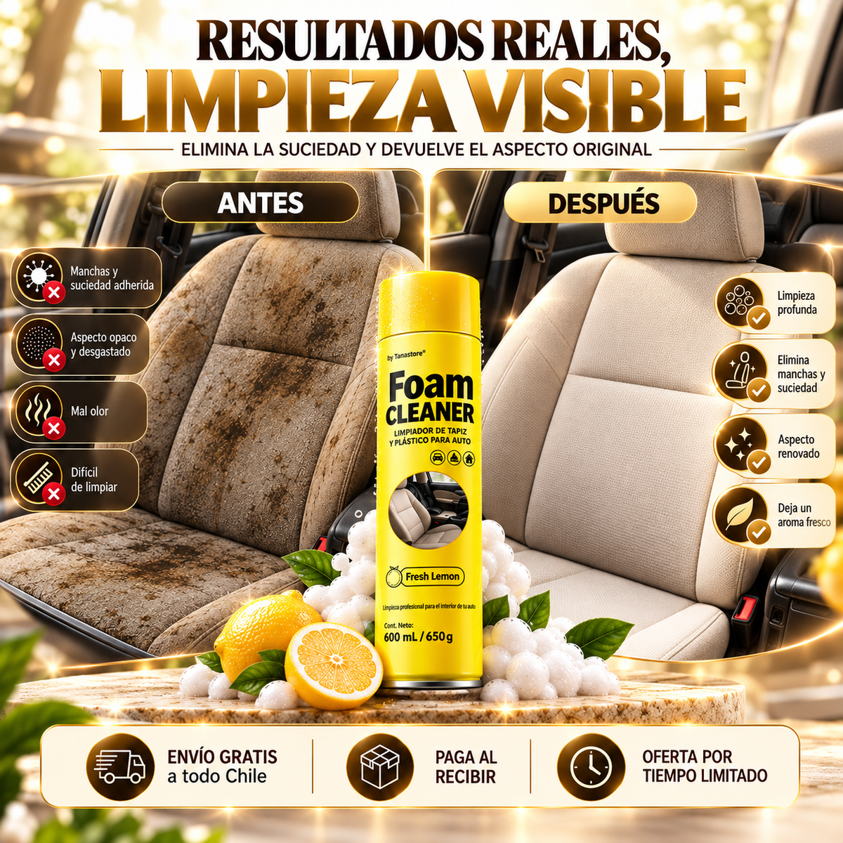 2x1 Foam Cleaner™ - Eliminador de Manchas Rebeldes