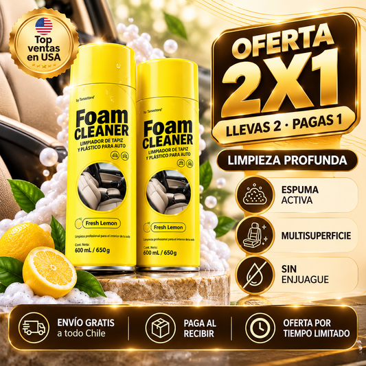 2x1 Foam Cleaner™ - Eliminador de Manchas Rebeldes