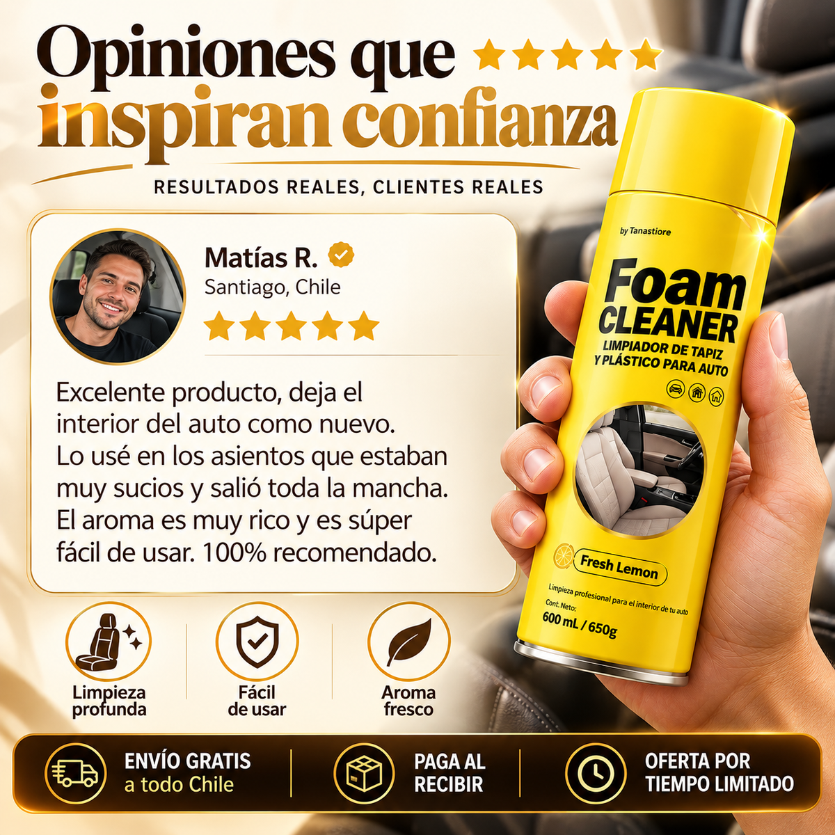 2x1 Foam Cleaner™ - Eliminador de Manchas Rebeldes