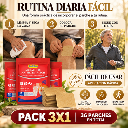 Artivex® – Parches para Alivio de Dolor Articular | Pack 3×1 – 36 Unidades