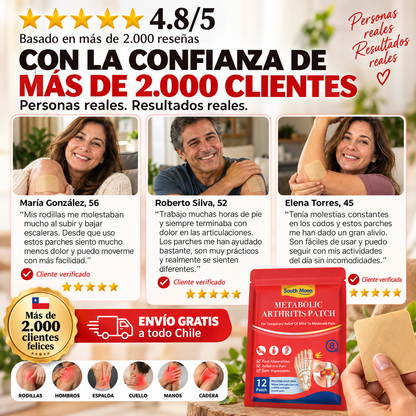 Artivex® – Parches para Alivio de Dolor Articular | Pack 3×1 – 36 Unidades