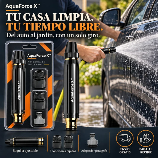 AquaForce X™ | Boquilla de Limpieza Acero Inoxidable 3 en 1