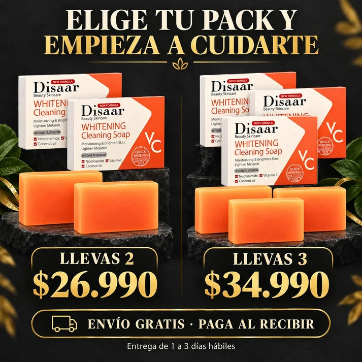 Disaar® | Jabón Aclarador de Manchas e Imperfecciones